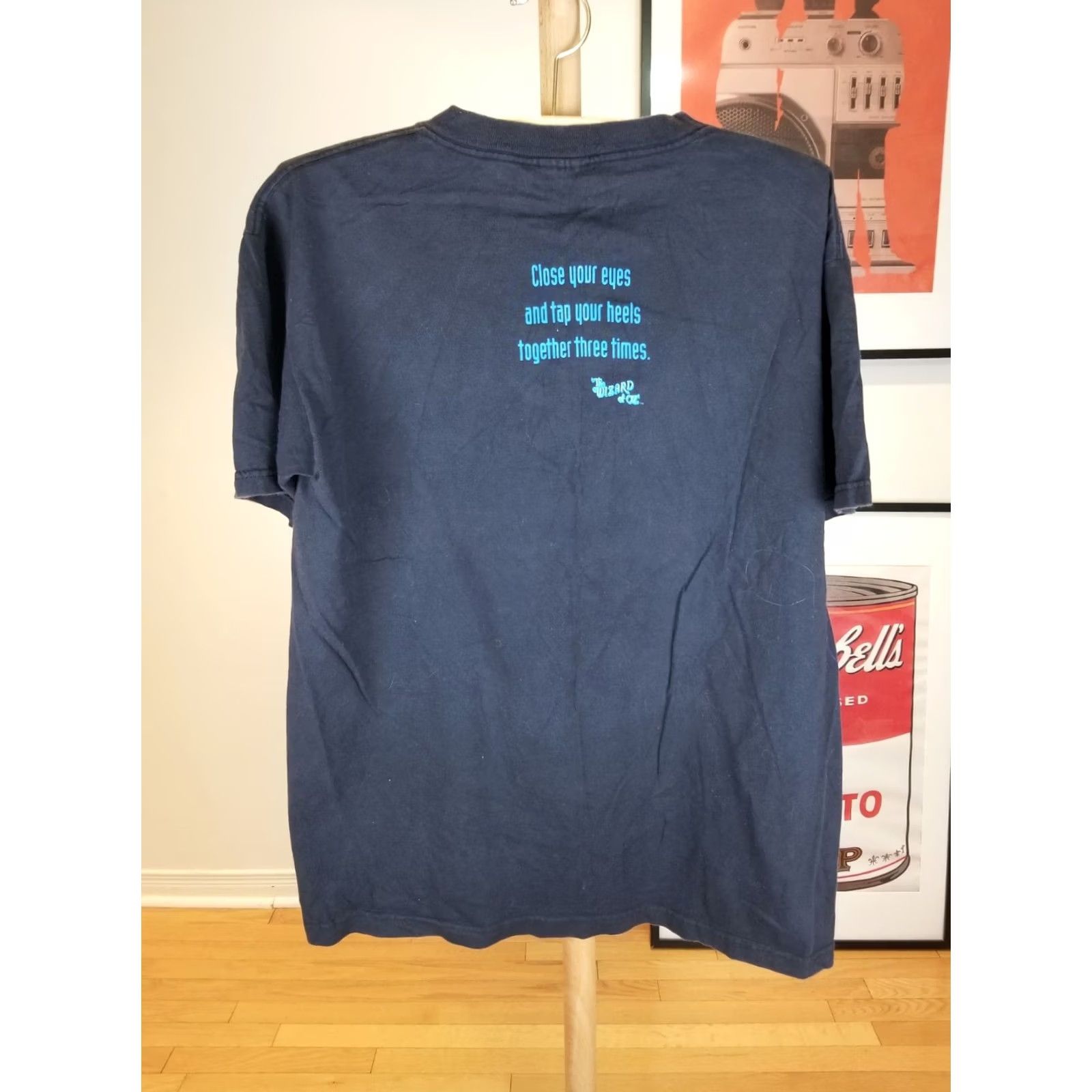 Vintage VINTAGE 95' WIZARD OF OZ RUBY SLIPPERS MOVIE PROMO BLACK COTTON T-SHIRT SZ XL Size US XL / EU 56 / 4 - 6 Thumbnail