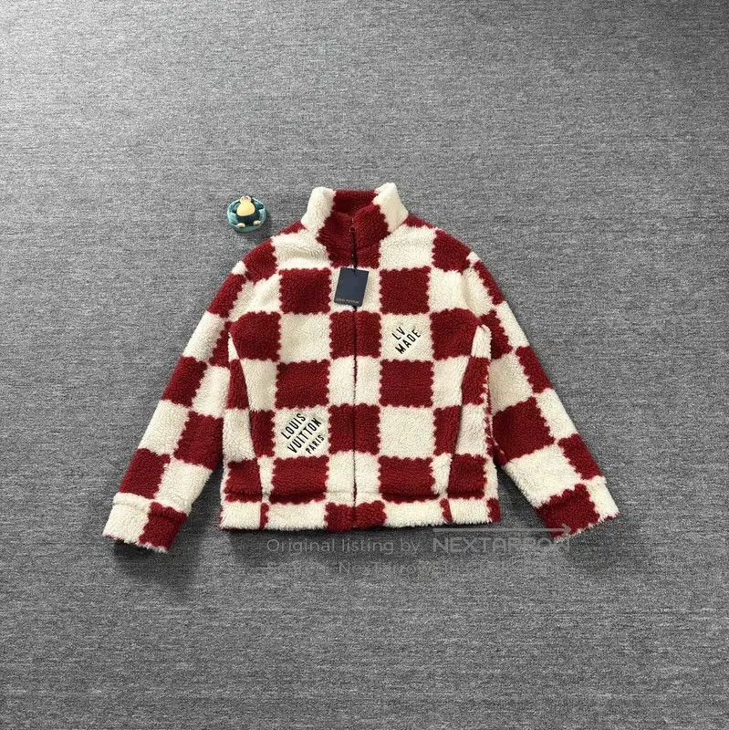 Louis Vuitton Louis Vuitton Red Wool Men's Jacket . Size US XL / EU 56 / 4 - 1 Thumbnail
