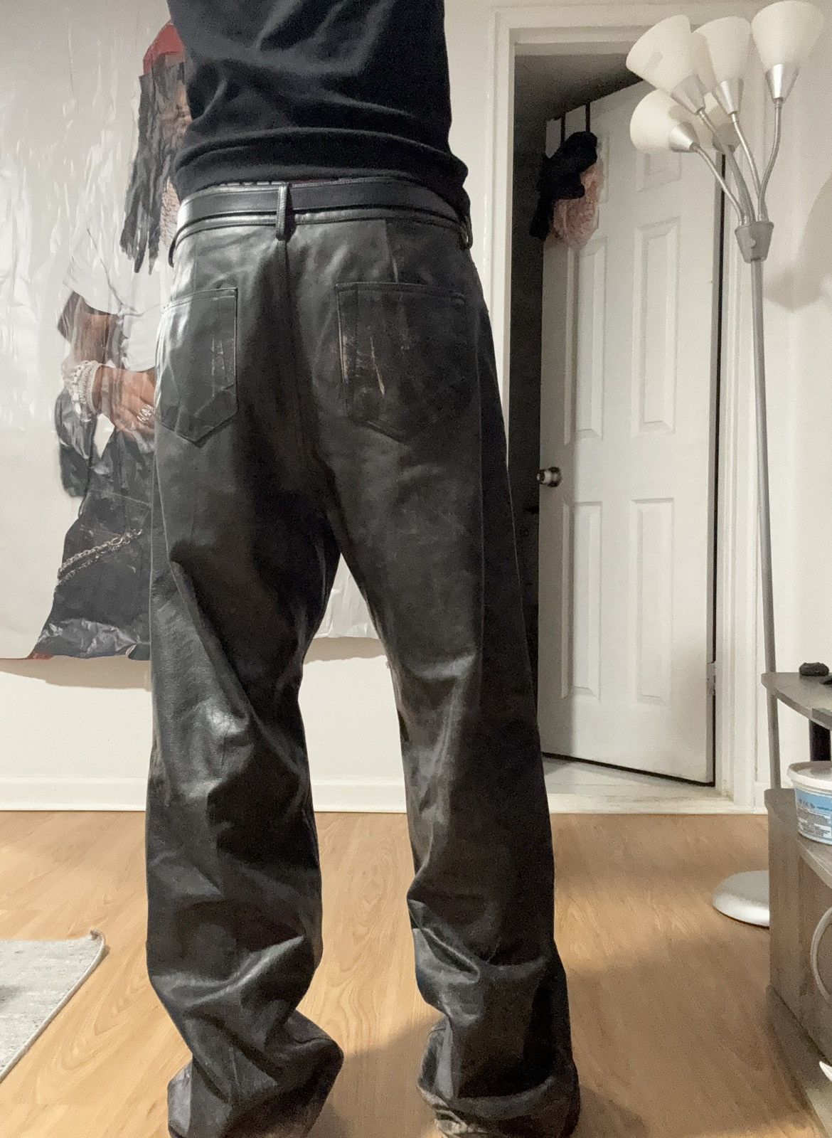 Rick Owens Rick Owens Leather Geth Jeans Size US 31 - 6 Thumbnail