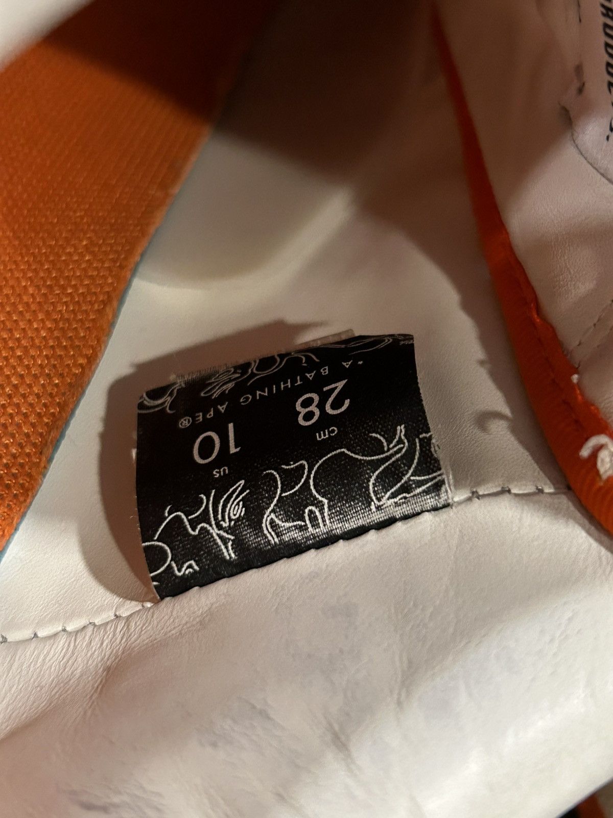 Bape A Bathing Ape Original Bapesta Low 'Orange White' Size US 10 / EU 43 - 12 Thumbnail