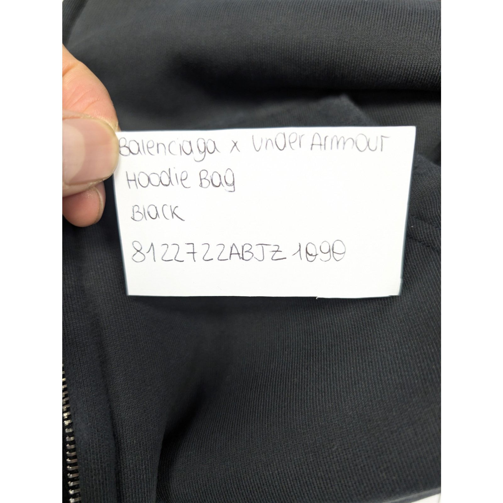 Balenciaga o1rshd1 Size: OS / Hoodie Bag in Black Size ONE SIZE - 23 Thumbnail