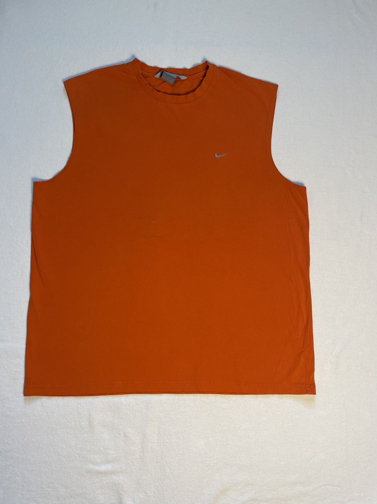 Nike Vintage Nike Shirt Sleeveless Size XL Orange Y2K Size US XL / EU 56 / 4 - 1 Thumbnail