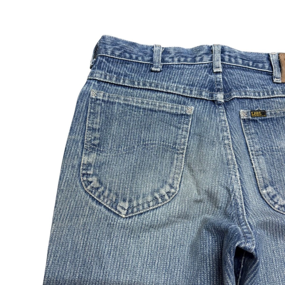 Lee Vintage 70s Lee Railroad Stripe Denim Jeans Mudwash Size US 30 / EU 46 - 10 Thumbnail
