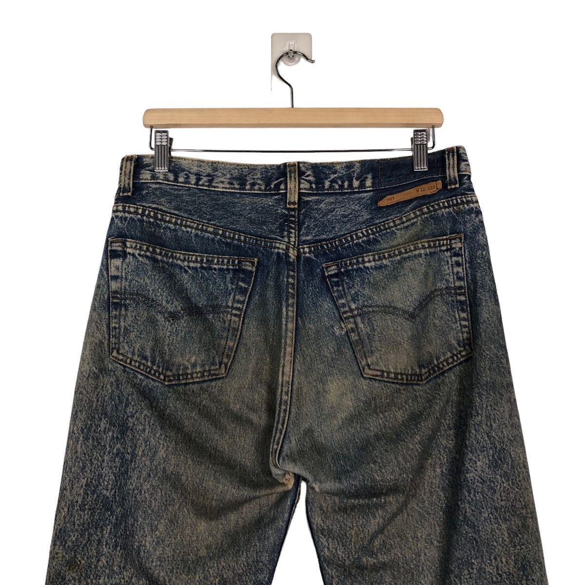 Levi's 🔥VINTAGE DENIM JEANS LEVI’S 501 DISTRESSED RUSTY DESIGN Size US 33 - 10 Thumbnail