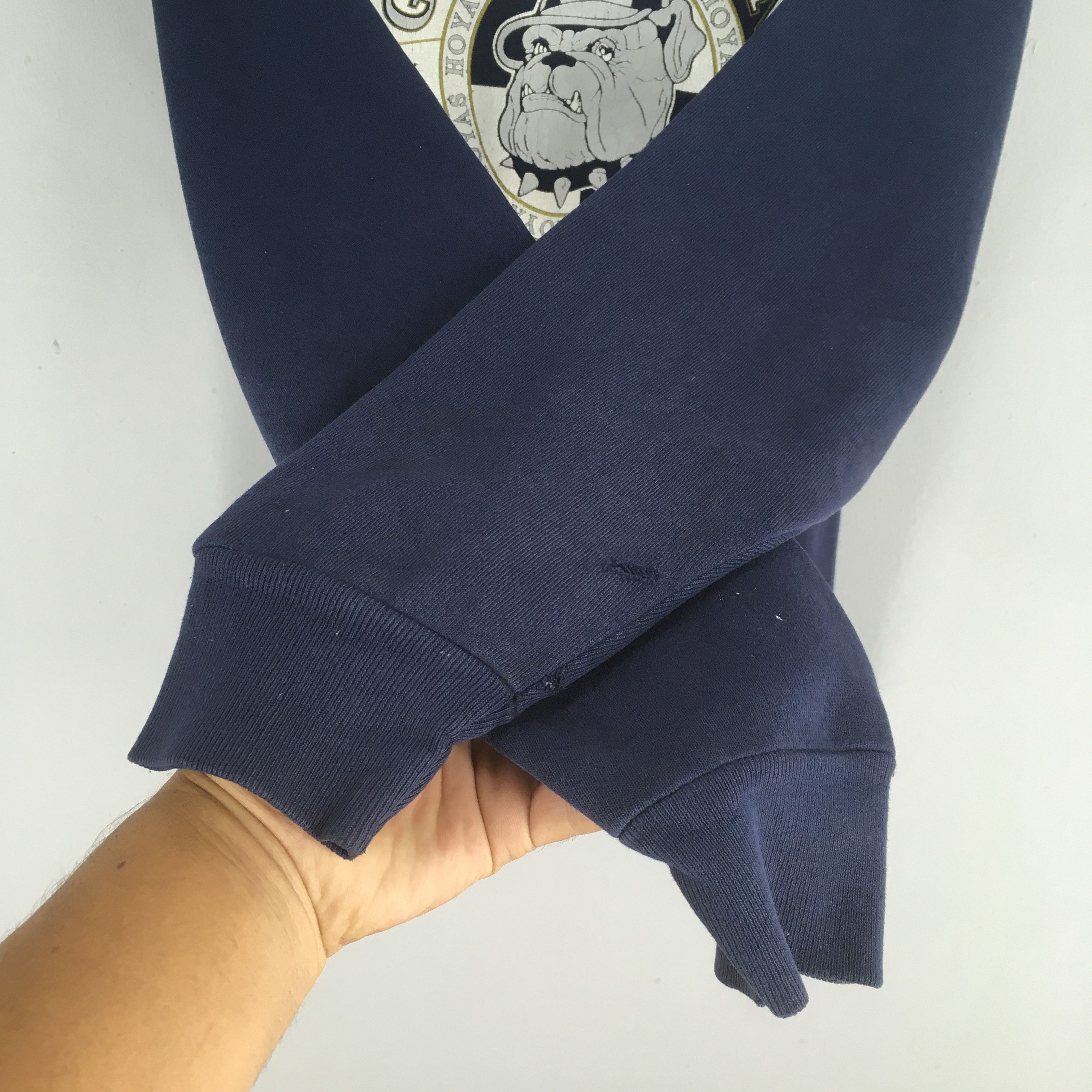 NCAA × Vintage Vintage 90s Georgetown Hoyas NCAA Sweatshirt Large Size US L / EU 52-54 / 3 - 4 Thumbnail