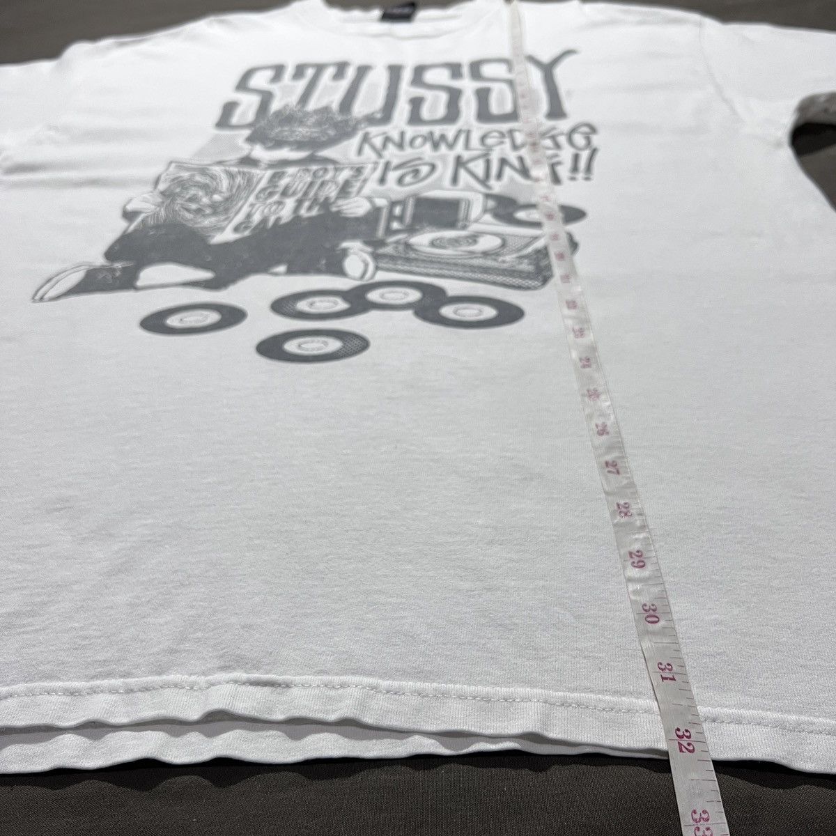 Stussy Vintage Stussy Knowledge is King Tee Shirt XL Size US XL / EU 56 / 4 - 12 Thumbnail
