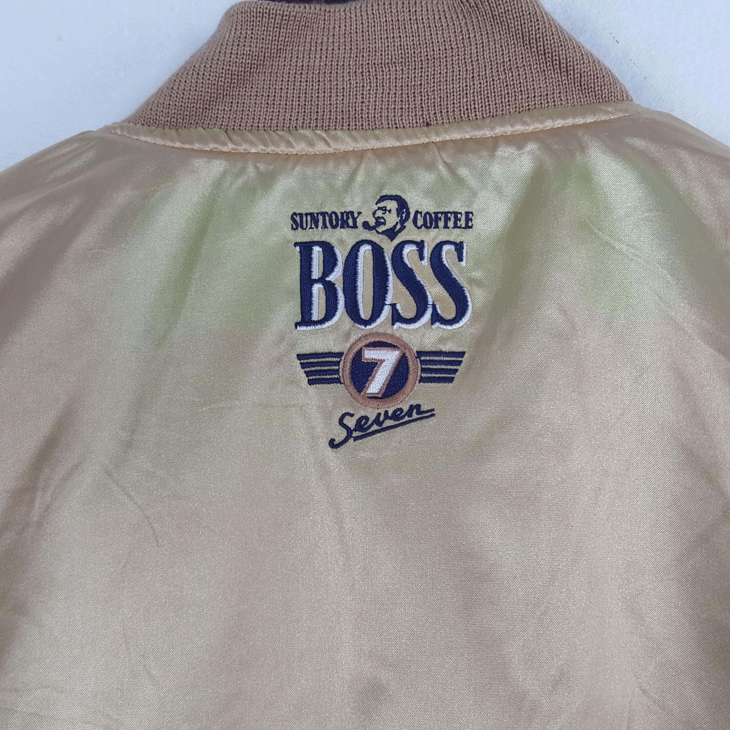 Japanese Brand × Vintage Vintage Suntory Coffee Boss Reversible Bomber Jacket Size US L / EU 52-54 / 3 - 4 Thumbnail