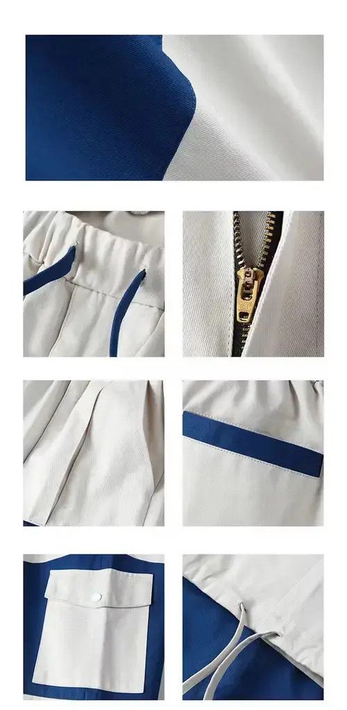 Other 20SS Simple Blue Japan White Patchwork Worker Pants Size US 32 / EU 48 - 2 Thumbnail