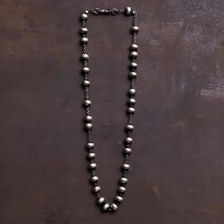 Werkstatt Munchen Werkstatt Munchen M3857 Antique Silver Pearl Necklace Size ONE SIZE - 1 Thumbnail