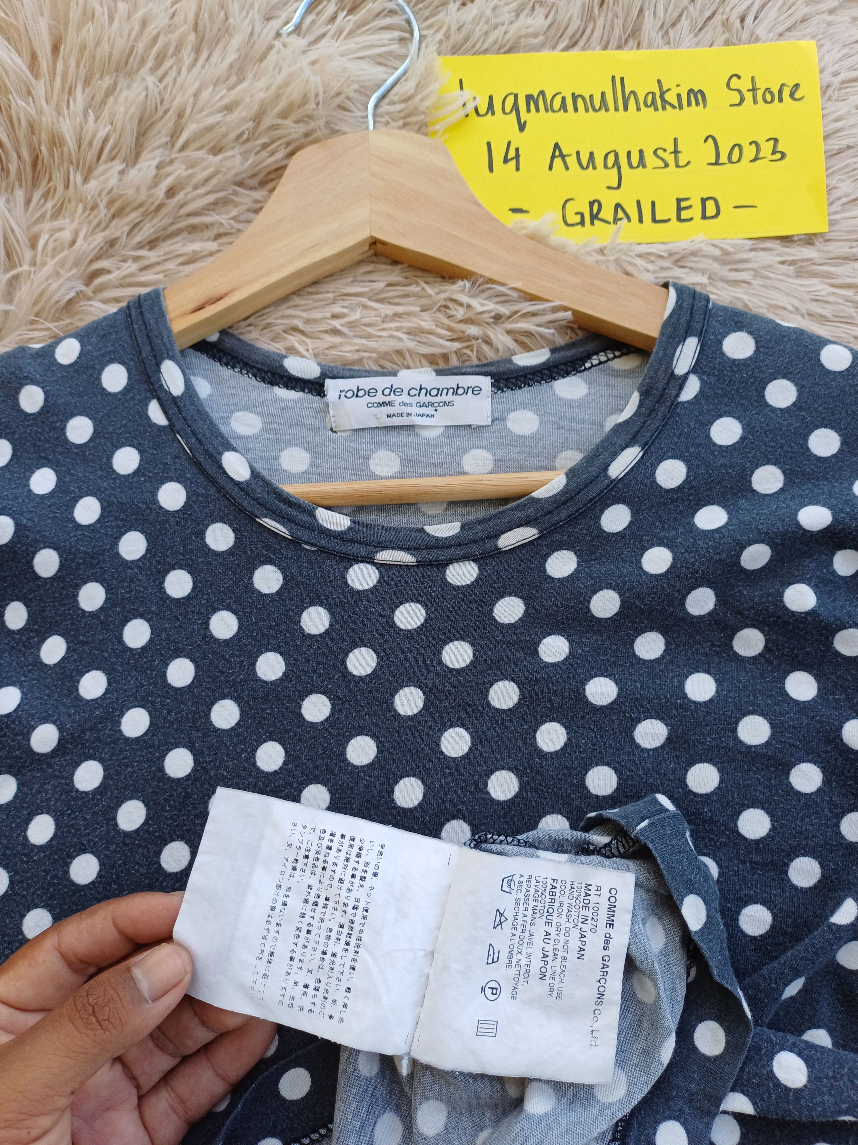 Comme des Garcons Vtg 90's robe de chambre COMME des GARCONS Polka Dot Shirt Size S / US 4 / IT 40 - 6 Thumbnail