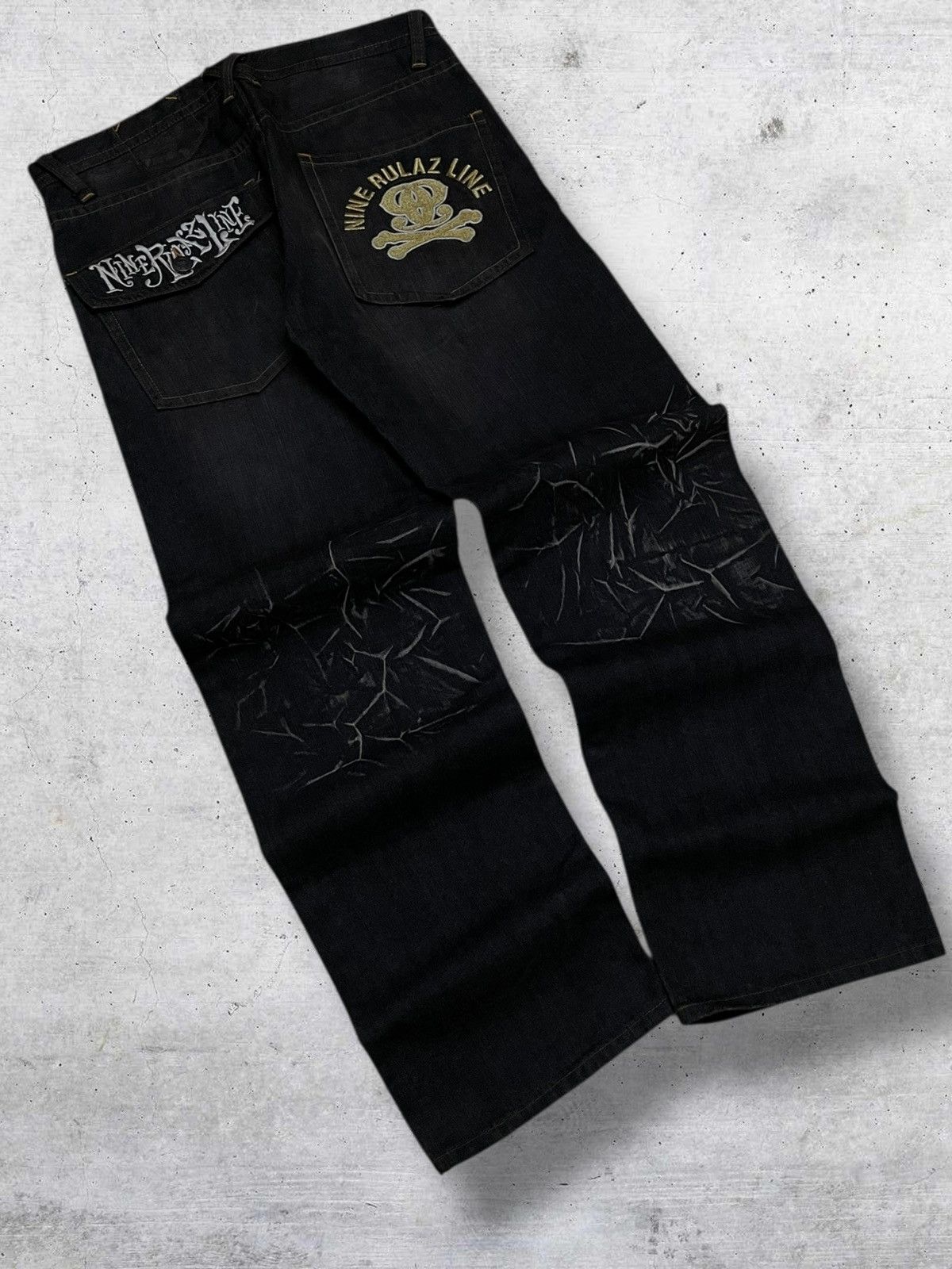 Japanese Brand VINTAGE CREATURE DRAGON JAPAN 90S DESIGNER NINE RULAZ DENIM Size US 34 / EU 50 - 9 Thumbnail
