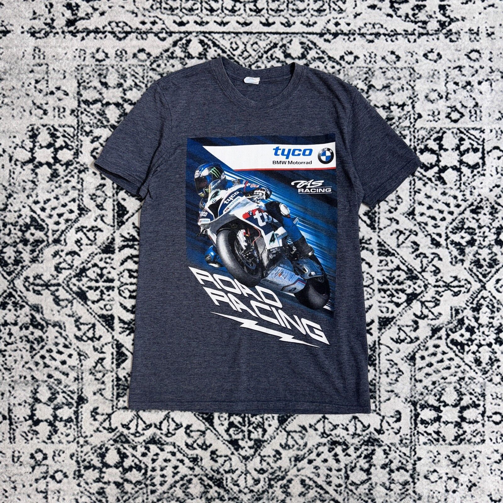 BMW × Vintage Vintage BMW Navy Blue Cotton T-Shirt Size S Y2k 90s Racing Size US S / EU 44-46 / 1 - 1 Thumbnail