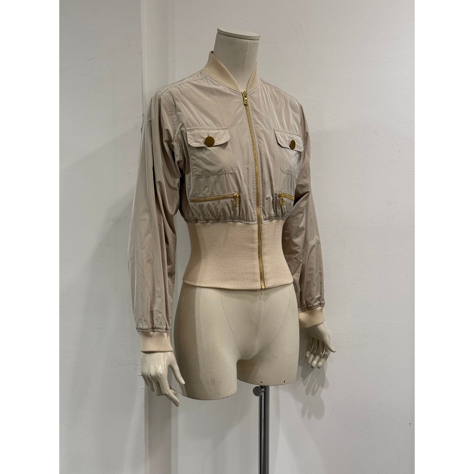 Dolce & Gabbana 2003 Dolce & Gabbana cropped nylon bomber jacket Size S / US 4 / IT 40 - 2 Thumbnail