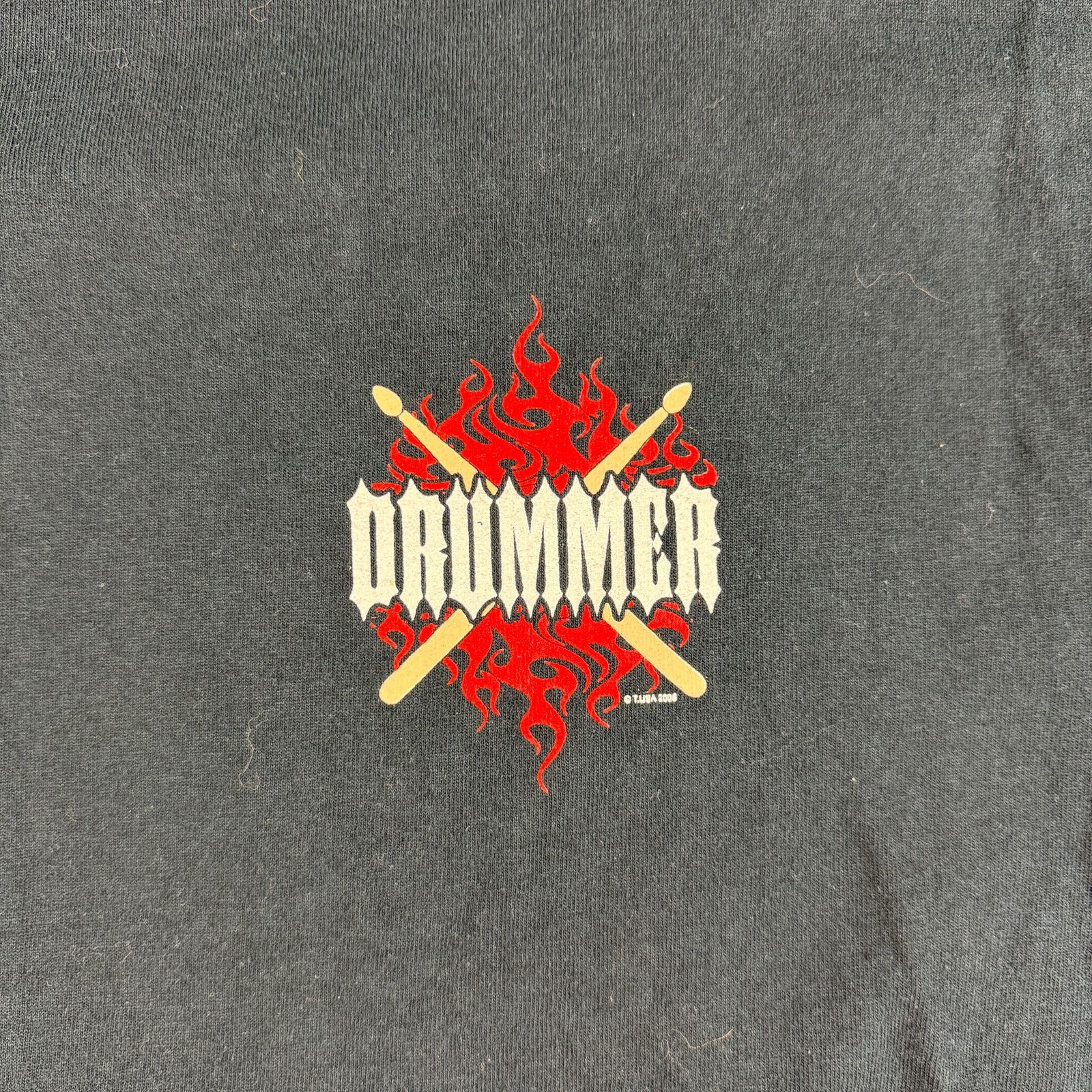 Gildan Y2K Tribal Flames Drummer Shirt Size Medium Size US M / EU 48-50 / 2 - 3 Thumbnail