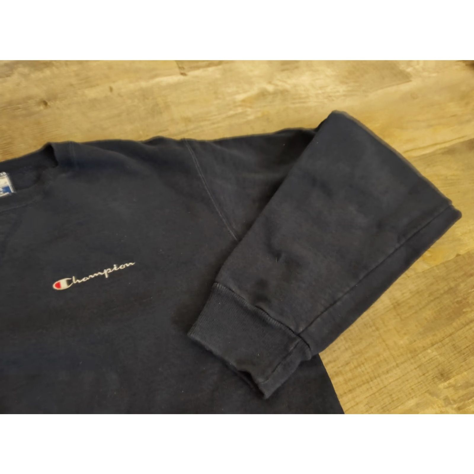Champion VINTAGE Champion Sweater XL Sweatshirt Crew Neck Men 90s Dark Blue Cotton Pullover IDK? Size US XL / EU 56 / 4 - 5 Thumbnail