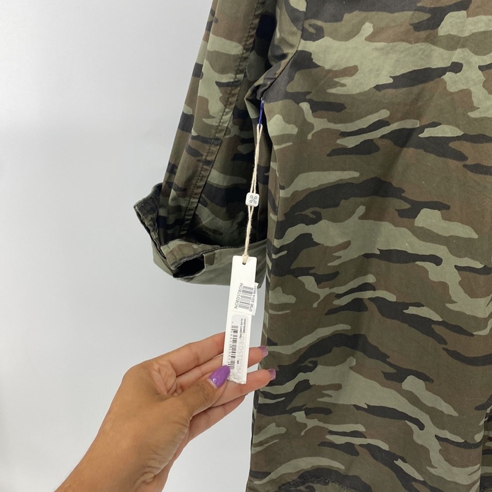 Other Caslon modern camo jacket contemporary hippie green petite M Size M / US 6-8 / IT 42-44 - 4 Thumbnail
