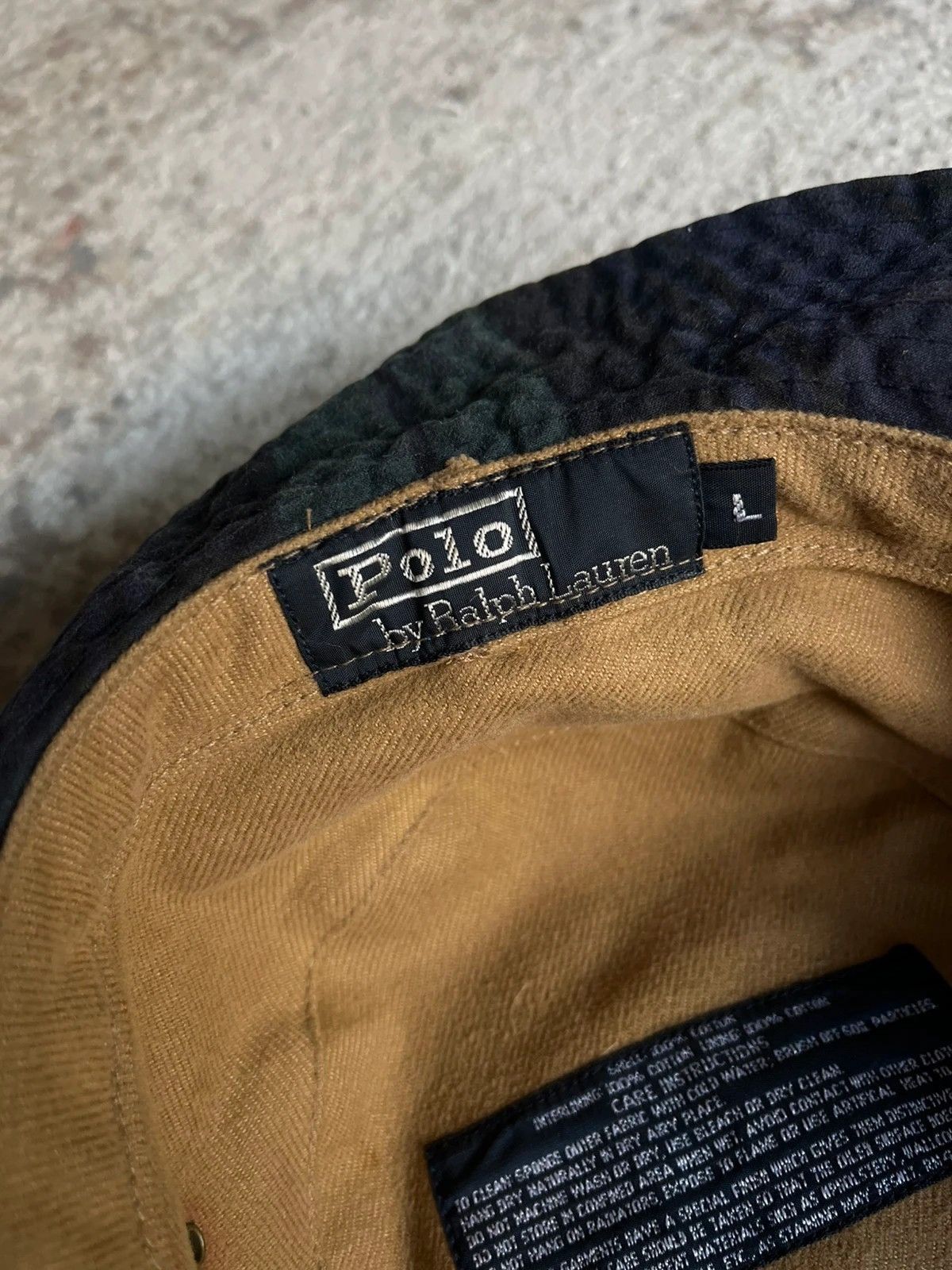 Polo Ralph Lauren Polo Ralph Lauren Green Plaid Bucket Hat Cap 90s Sz L Size 30 - 6 Thumbnail