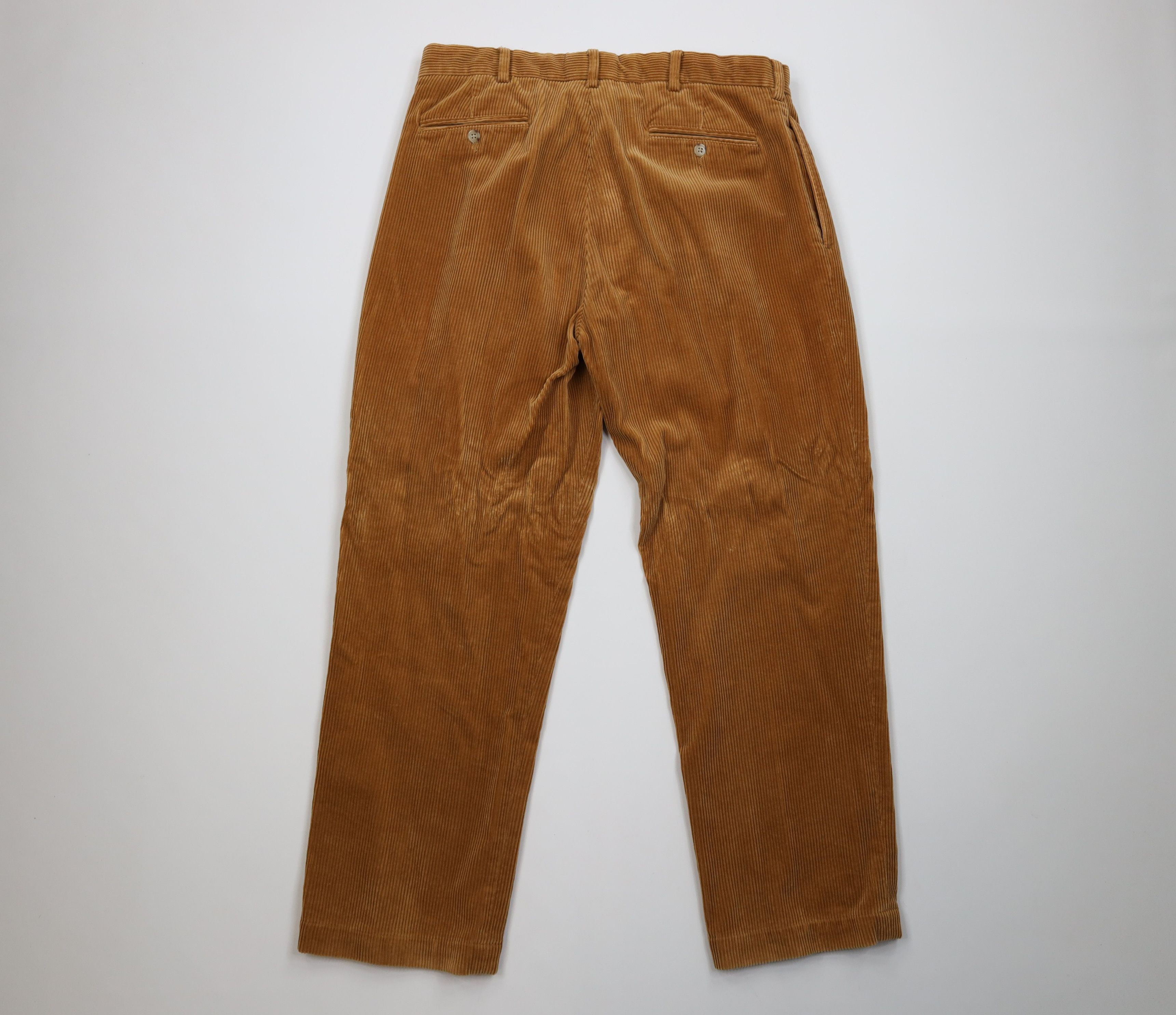 Ralph Lauren Vintage 90s Ralph Lauren Heavy Wide Leg Corduroy Pants Size US 34 / EU 50 - 11 Thumbnail