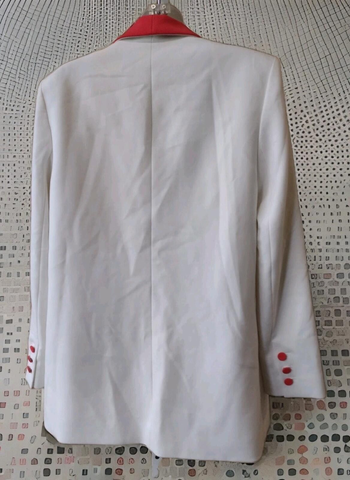 Other Retired alice + olivia Vernell Jacket White Orange Sz 8 Size M / US 6-8 / IT 42-44 - 4 Thumbnail