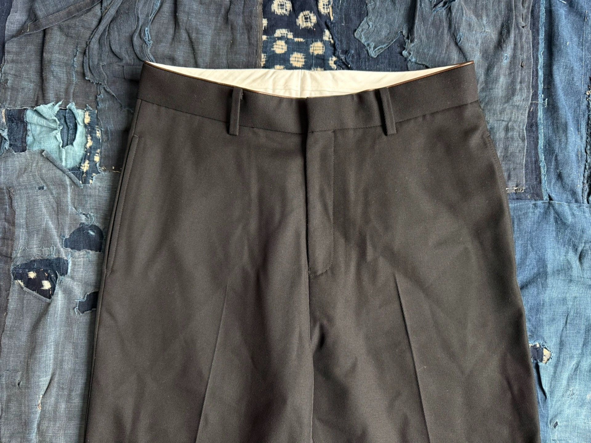 A.PRESSE A.PRESSE 24AW Wool Kersey Trousers Size US 39 - 3 Thumbnail