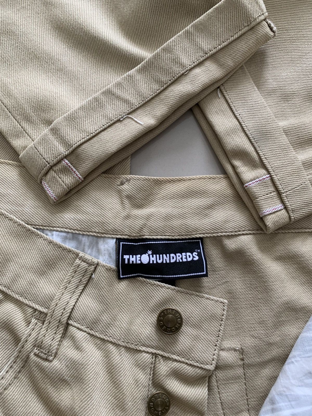 Japanese Brand The Hundreds Reguler Redline Selvedge Jeans Size US 30 / EU 46 - 8 Thumbnail