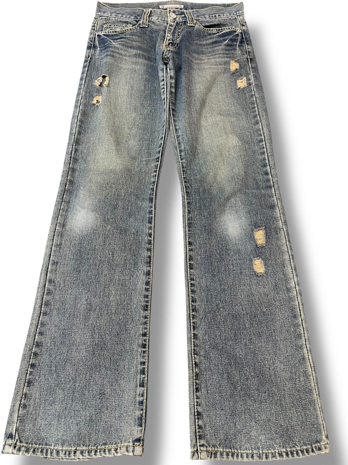 Japanese Brand Vintage Daily Topics Grunge Distressed Denim Size US 30 / EU 46 - 1 Thumbnail