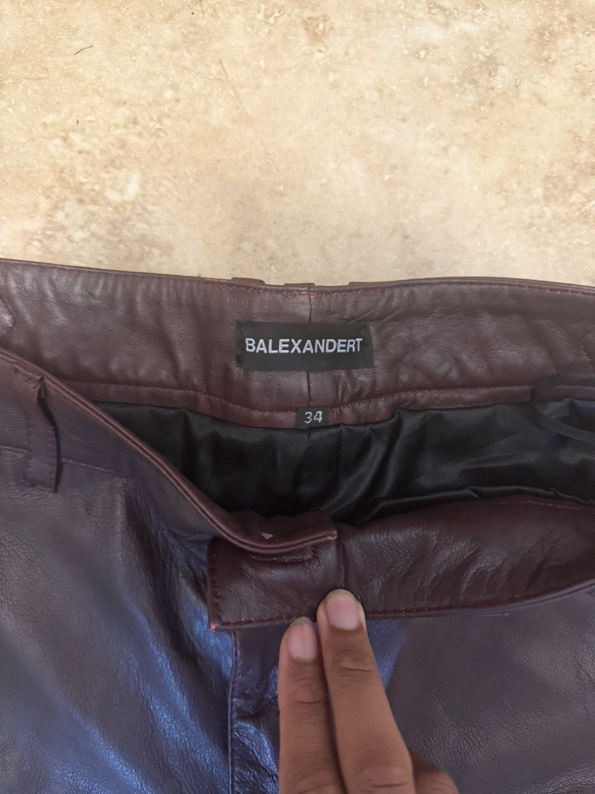 Other Leather Utility Bermuda Shorts with Side Adjusters Size US 34 / EU 50 - 3 Thumbnail