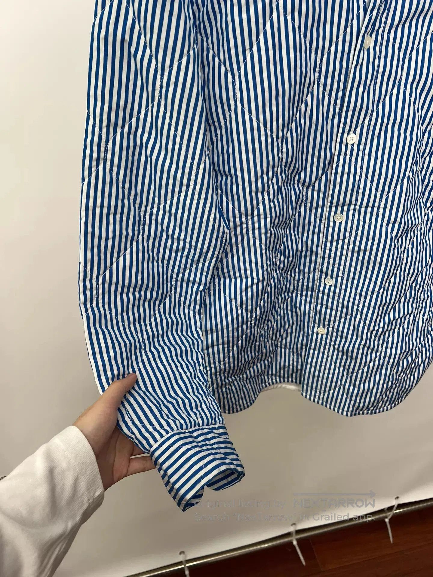 Dries Van Noten Blue Striped Long Sleeve Button Up Shirt. Size US S / EU 44-46 / 1 - 4 Thumbnail