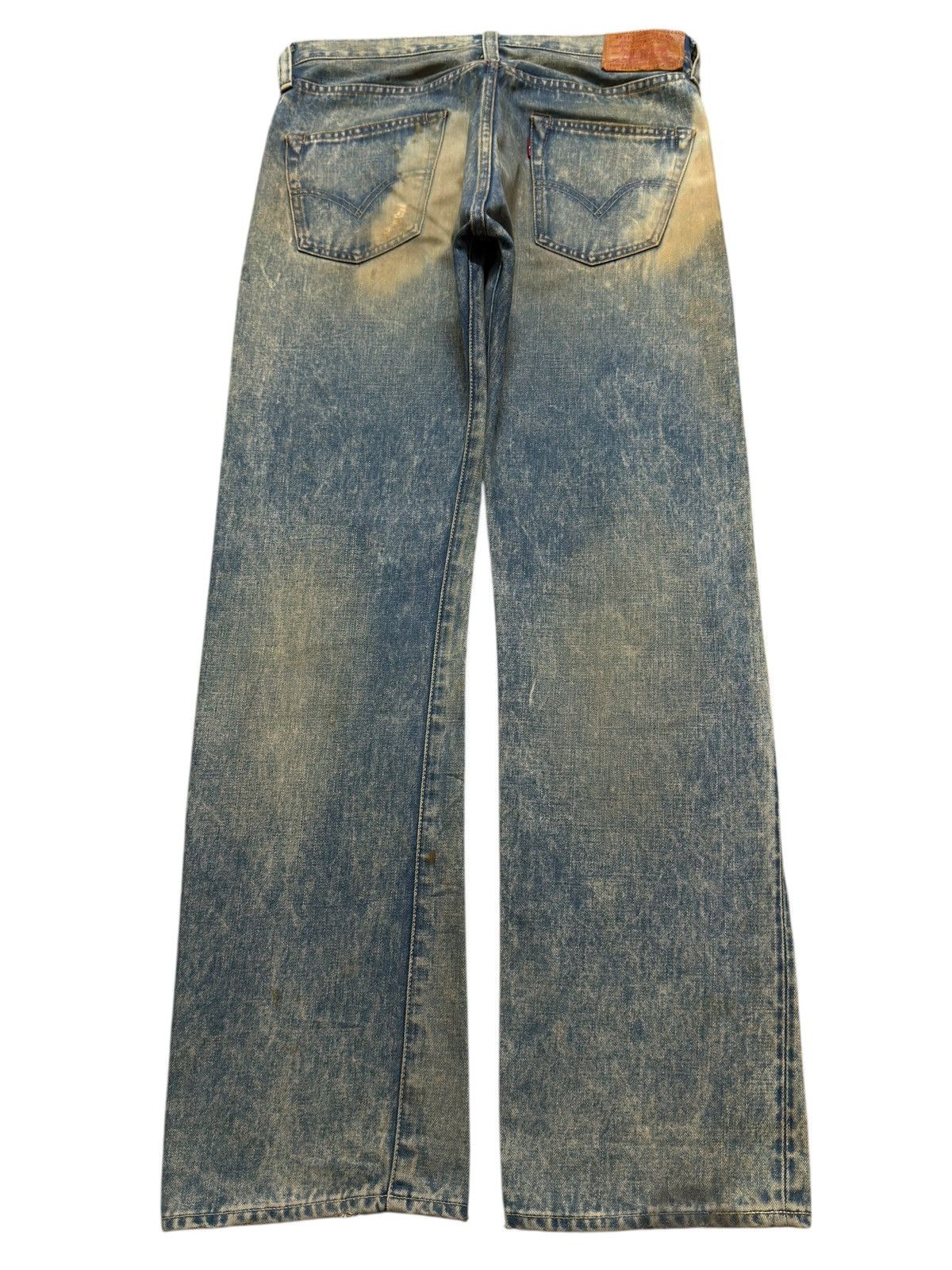 Levi's Vintage 90s Levis 501xx Selvedge Big E Acid Wash Straight Size US 33 - 2 Thumbnail