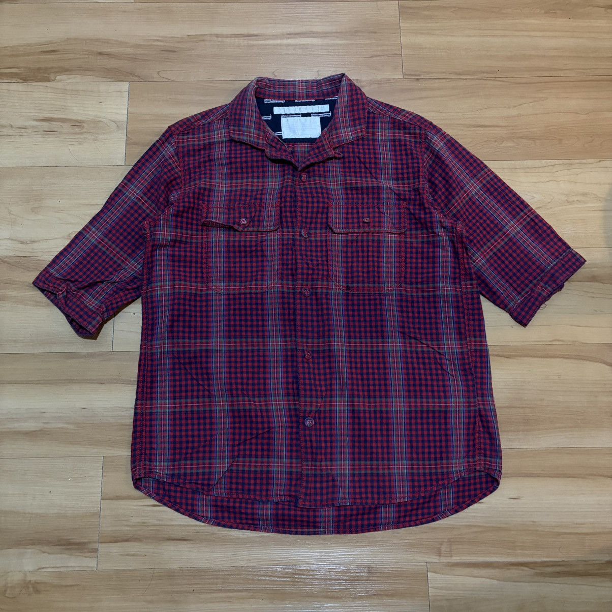 White Mountaineering White mountaineering 2011ss plaid 3/4 long sleeve shirt Size US M / EU 48-50 / 2 - 1 Thumbnail