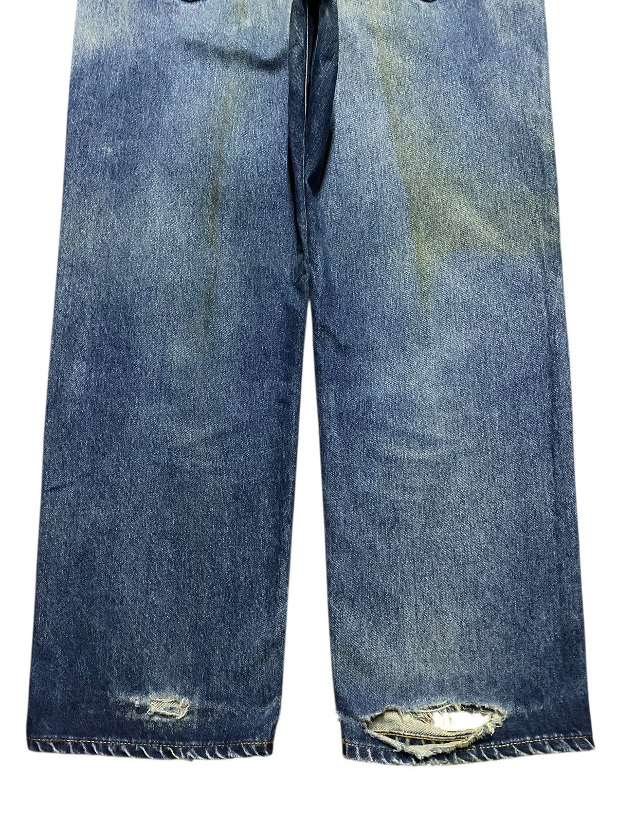 Warehouse Vintage Warehouse Sand Wash Distressed Baggy Jeans Size US 33 - 6 Thumbnail