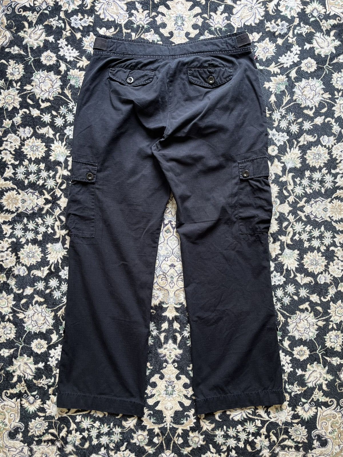 Polo Ralph Lauren Polo Ralph Lauren Black Ripstop Cargo Pants Size US 34 / EU 50 - 5 Thumbnail