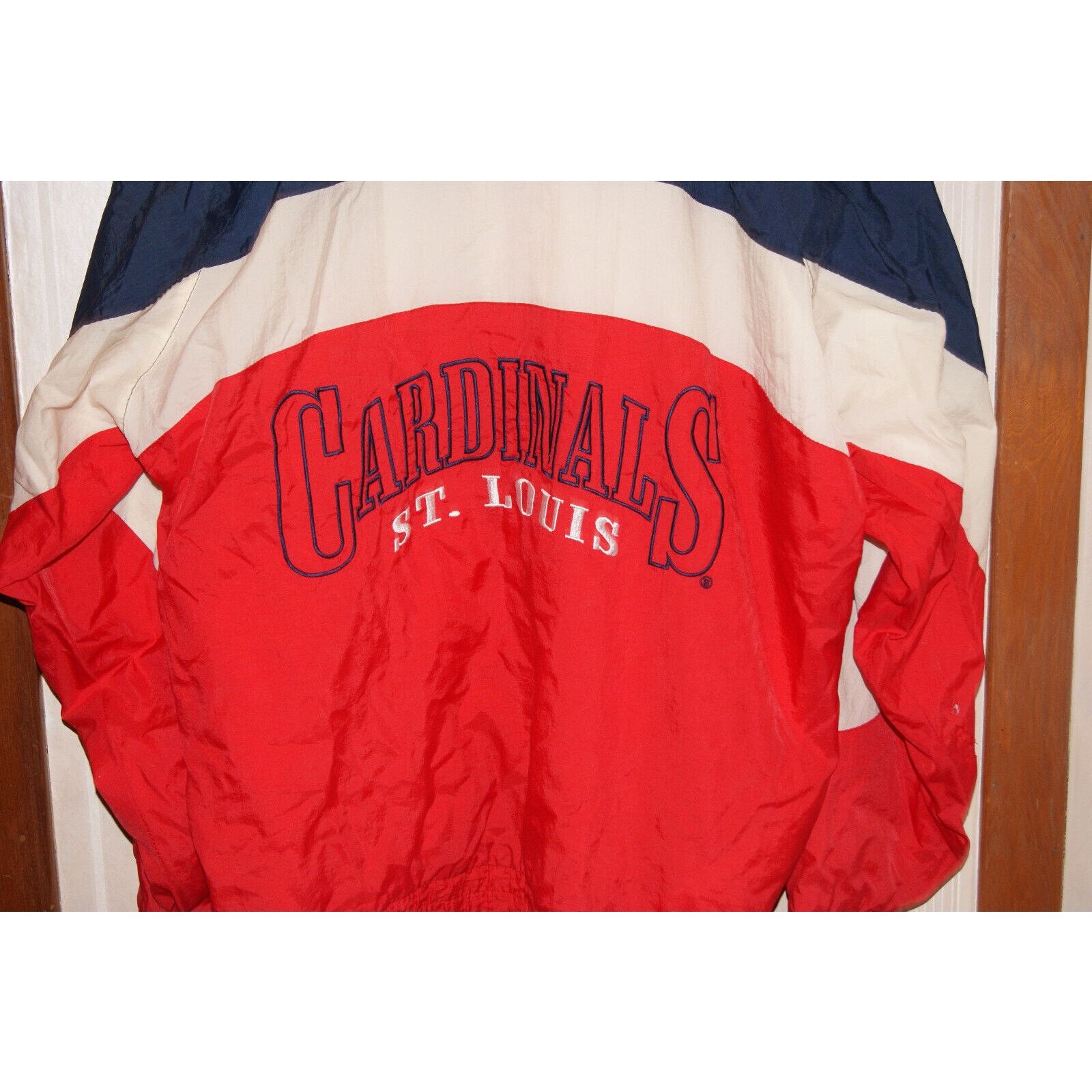 Logo 7 St Louis Cardinal Vtg Logo 7 L Windbreaker Jacket Colorblock Size US L / EU 52-54 / 3 - 8 Thumbnail