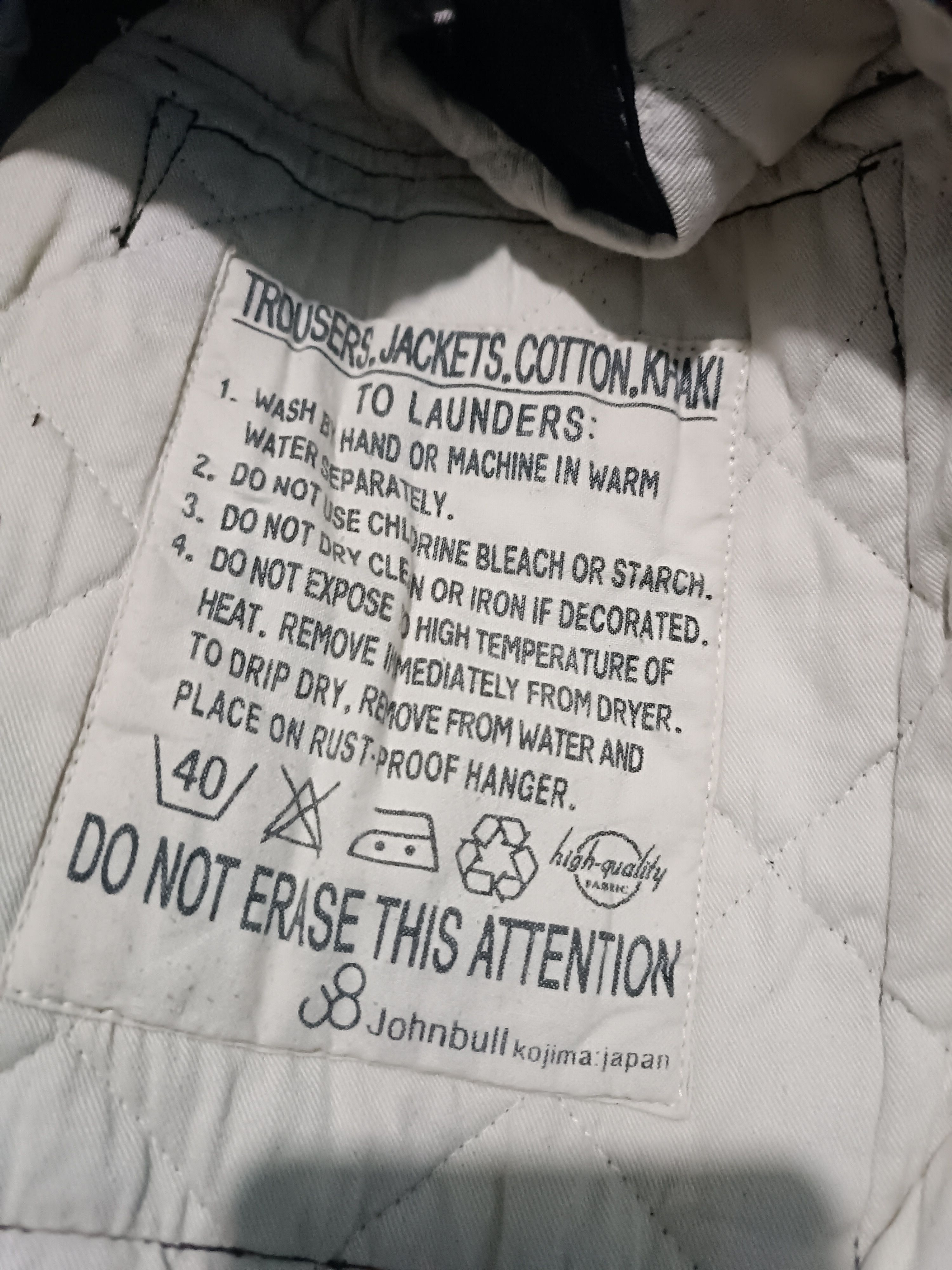 Johnbull Johnbull Trouser Quilted Velcro Jacket Size US M / EU 48-50 / 2 - 8 Thumbnail