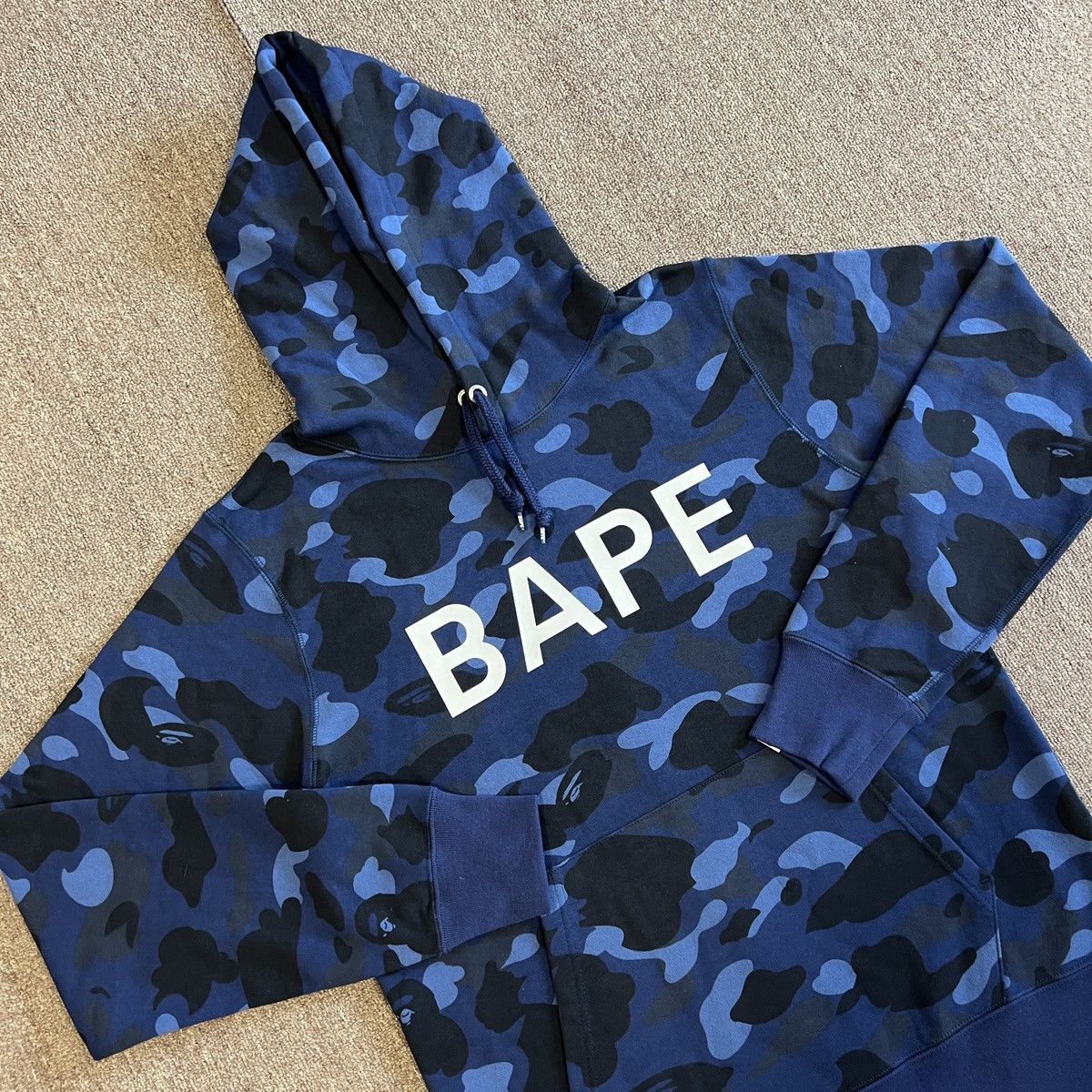 Bape Bape blue camo hoodie Size US L / EU 52-54 / 3 - 3 Thumbnail