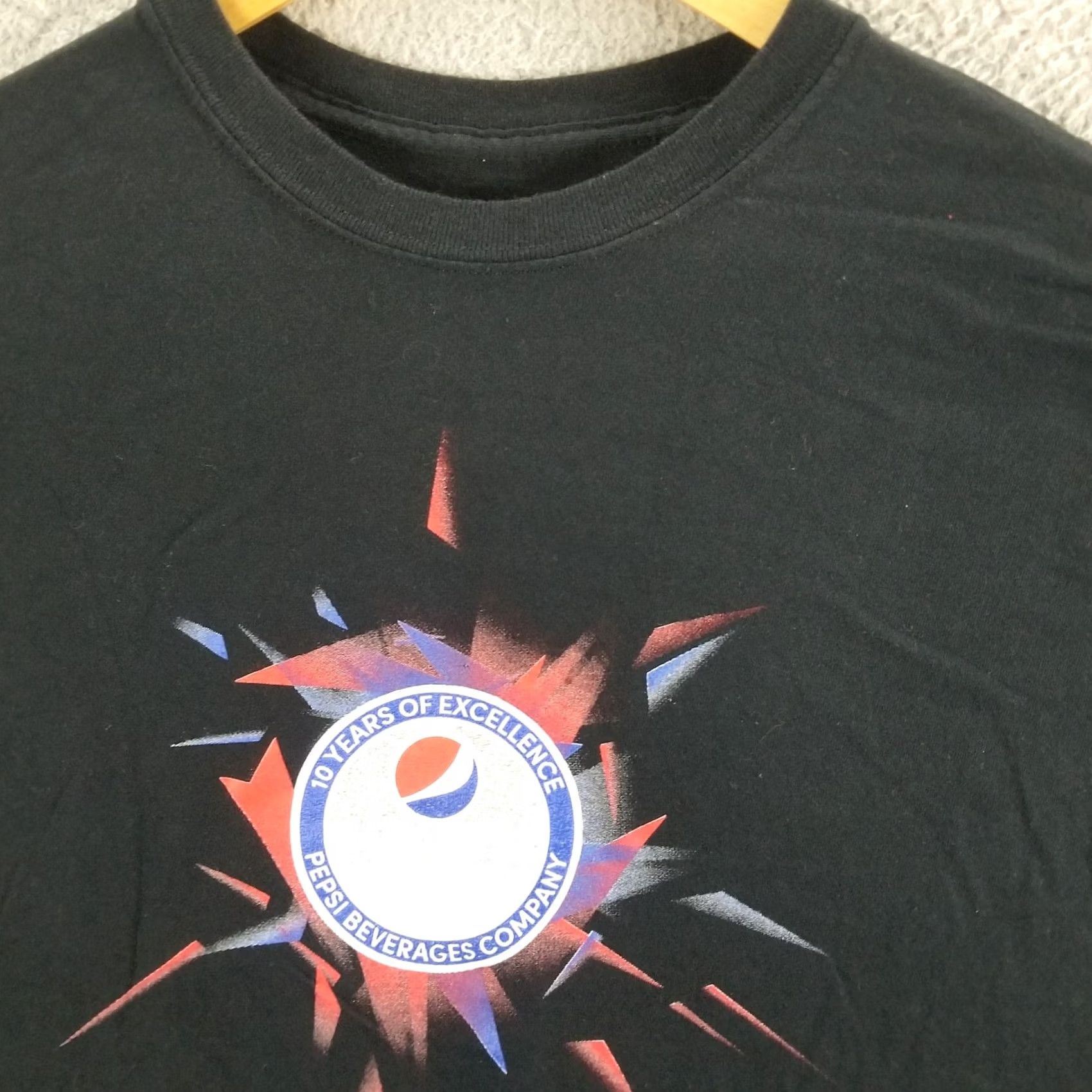 Vintage Pepsi Shirt Adult XL Black Logo Double-Sided 90s Promo Short Sleeve Crew Neck Men T-Shirt Size US XL / EU 56 / 4 - 3 Thumbnail