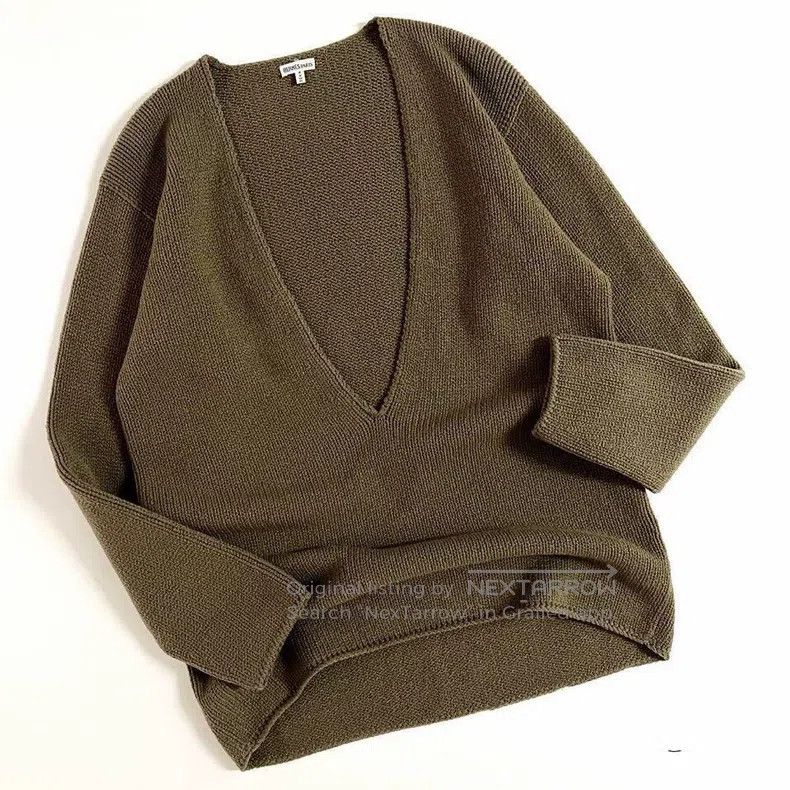 Hermes Hermes Deep V Large V Cashmere Sweater Size XS / US 0-2 / IT 36-38 - 3 Thumbnail