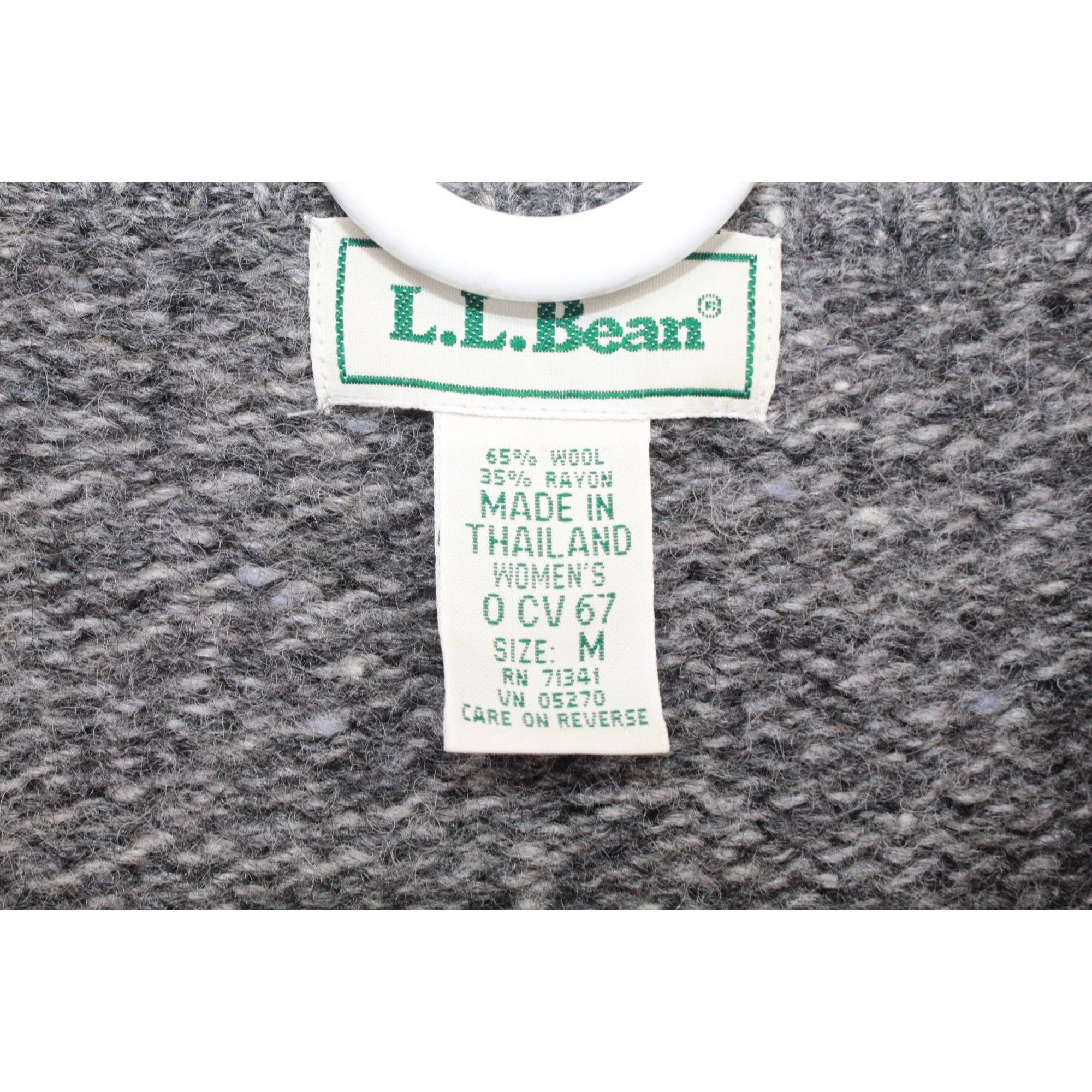 L.L. Bean LL Bean Women's Wool Blend Full Zipper Sweater Size M / US 6-8 / IT 42-44 - 7 Thumbnail