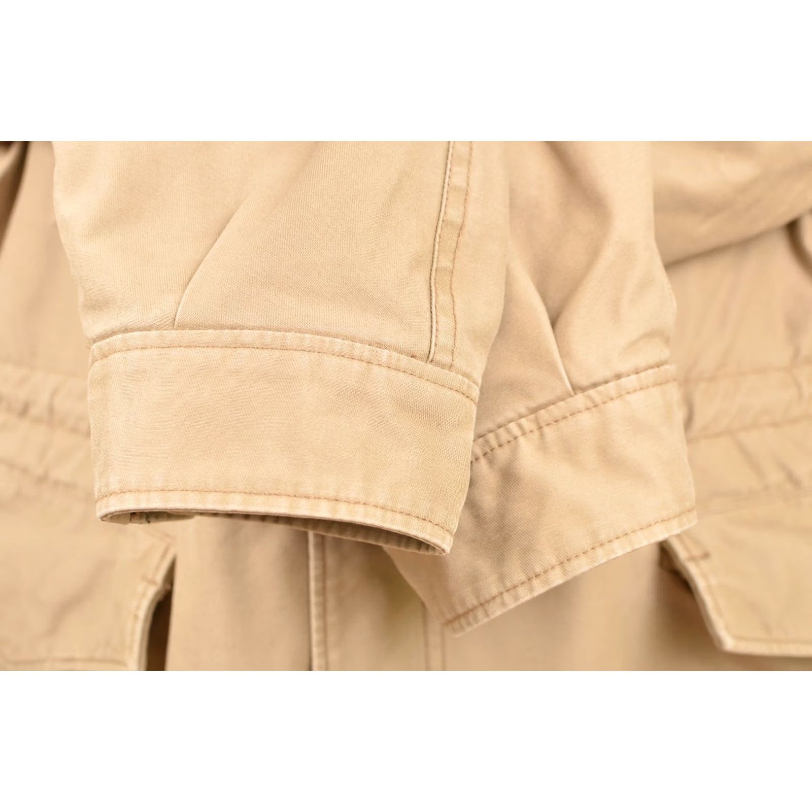 Ted Baker DDP Ted Baker Flak Military Jacket Mens L Beige Cotton Military Jacket Size US L / EU 52-54 / 3 - 3 Thumbnail