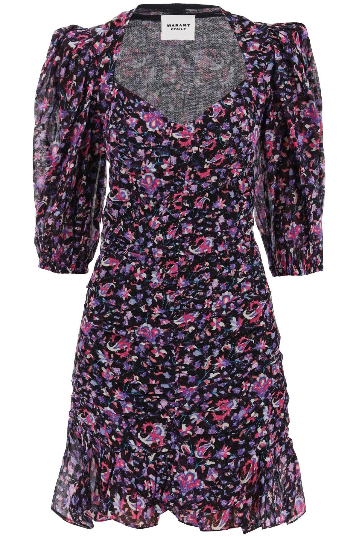 image of Isabel Marant Etoile Lunesa Cotton Mini Dress in Nero, Women's (Size XS)