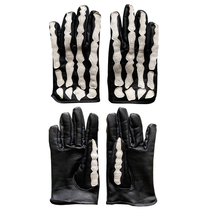 Vintage Leather Skeleton Skull Gloves Grailed