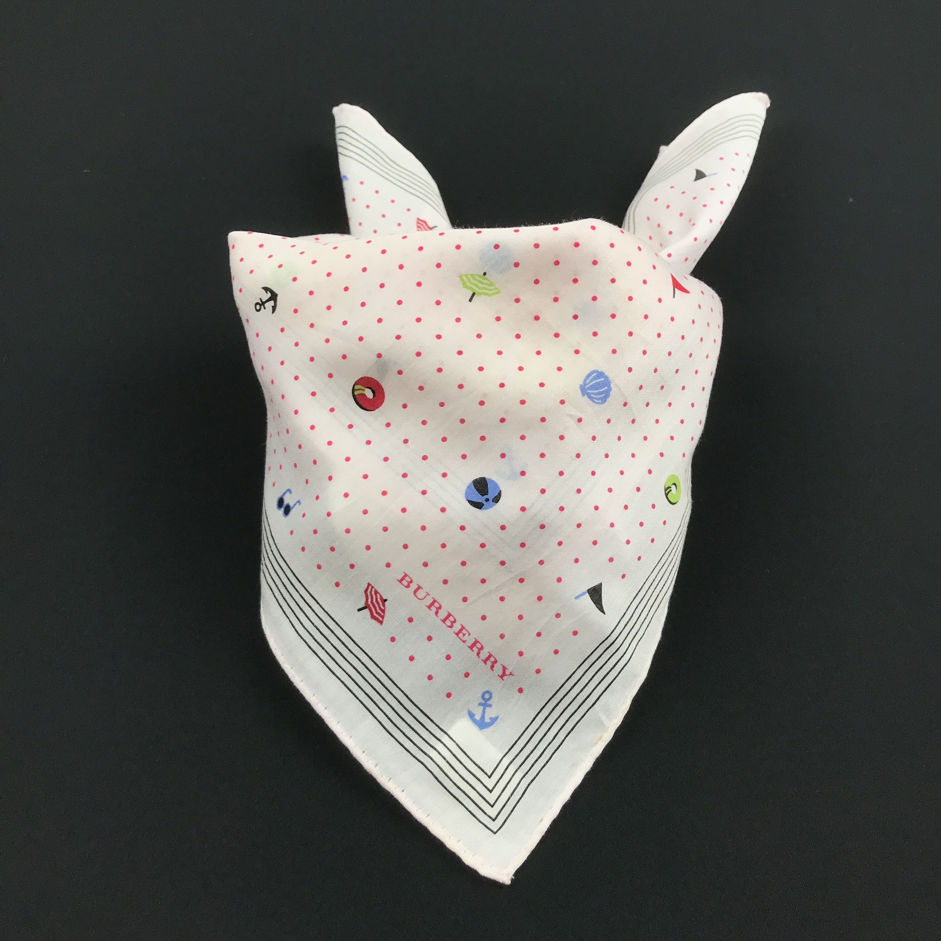 Burberry × Vintage Vintage Burberry Bandana Neckerchief Handkerchief Size ONE SIZE - 4 Thumbnail