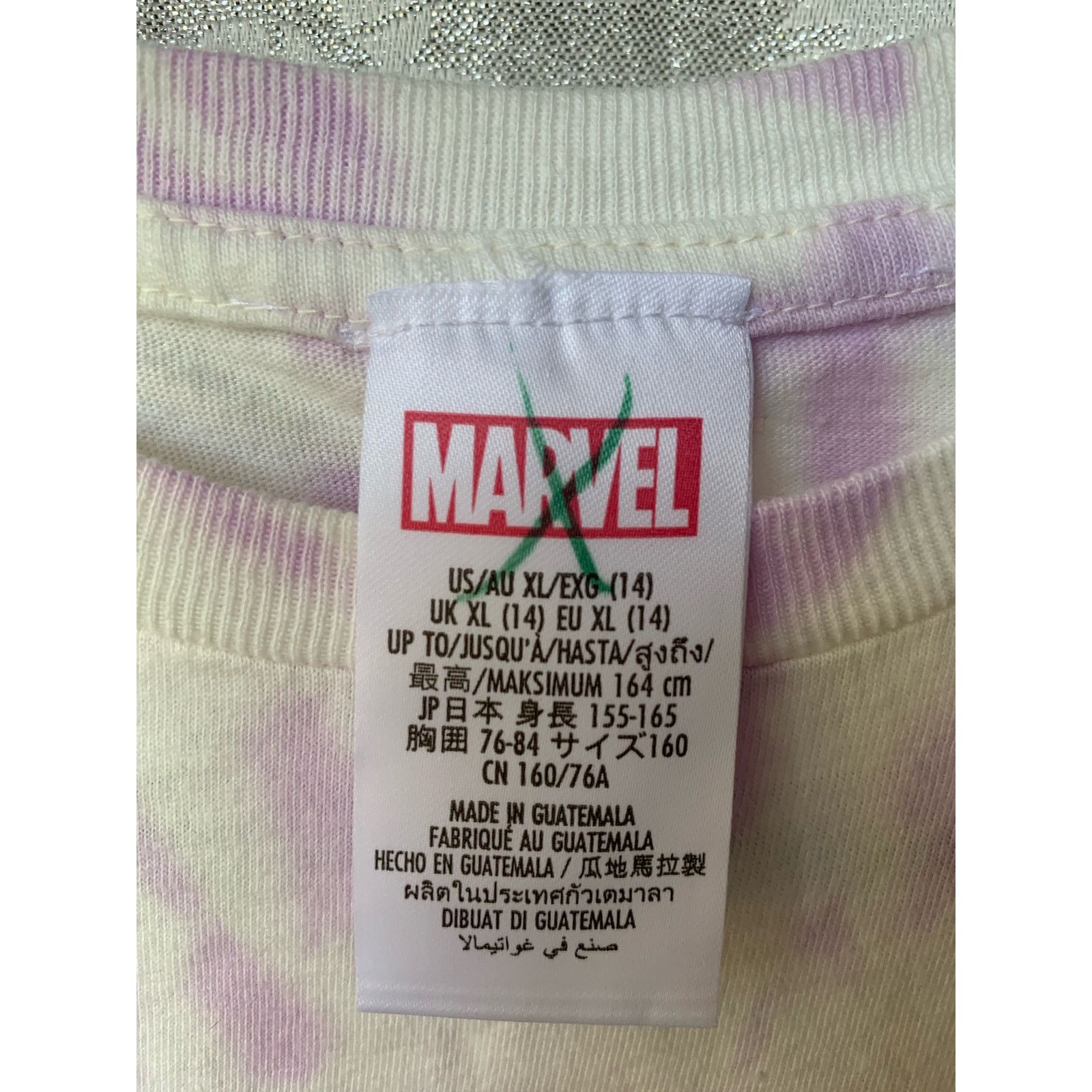 Disney Marvel Thor Love & Thunder Jane Foster Tie Dye Baby Tee NWT Size XS / US 0-2 / IT 36-38 - 6 Thumbnail