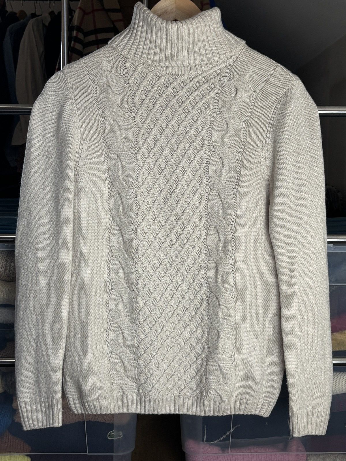 Burberry Burberry Knit Lambswool Turtleneck Sweater Size M / US 6-8 / IT 42-44 - 1 Thumbnail