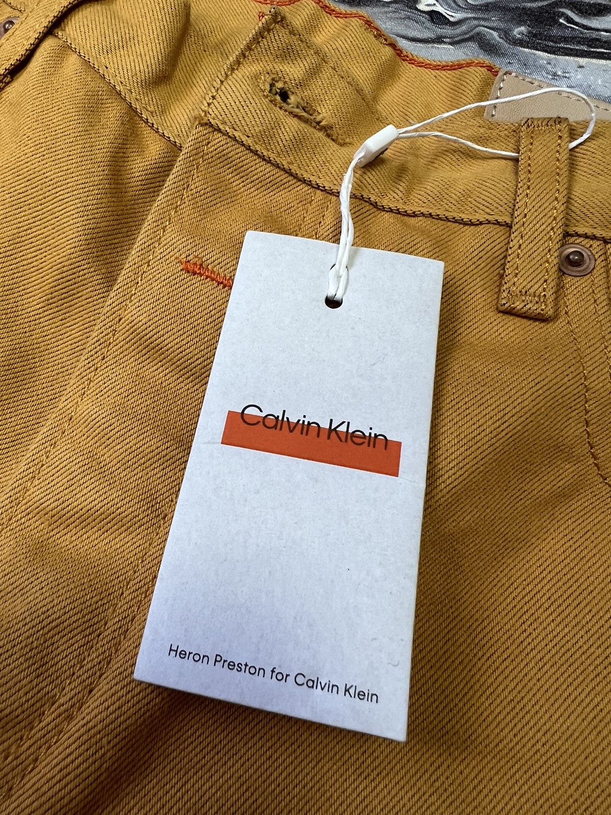 Calvin Klein × Heron Preston Heron Preston Calvin Klein Orange 2.0 Jeans Size US 30 / EU 46 - 8 Thumbnail