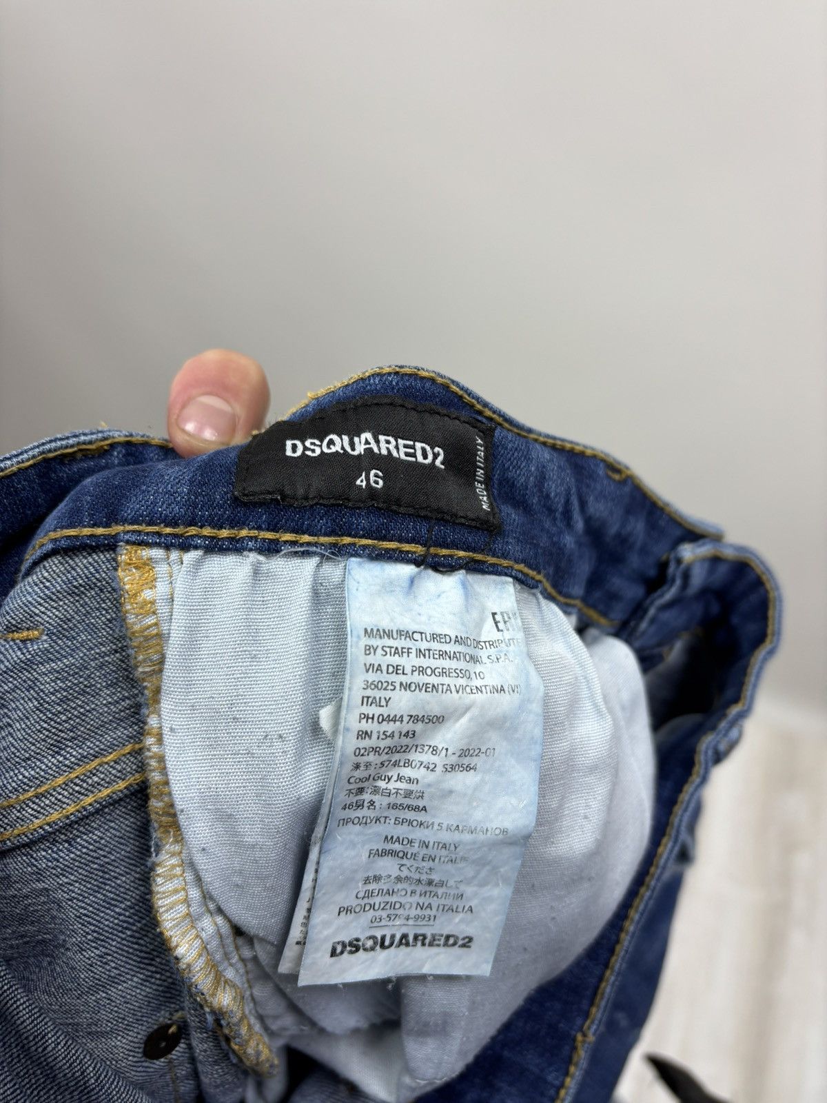 Dsquared2 Mens jeans Dsquared2 Size 46 Color Blue Size US 30 / EU 46 - 7 Thumbnail