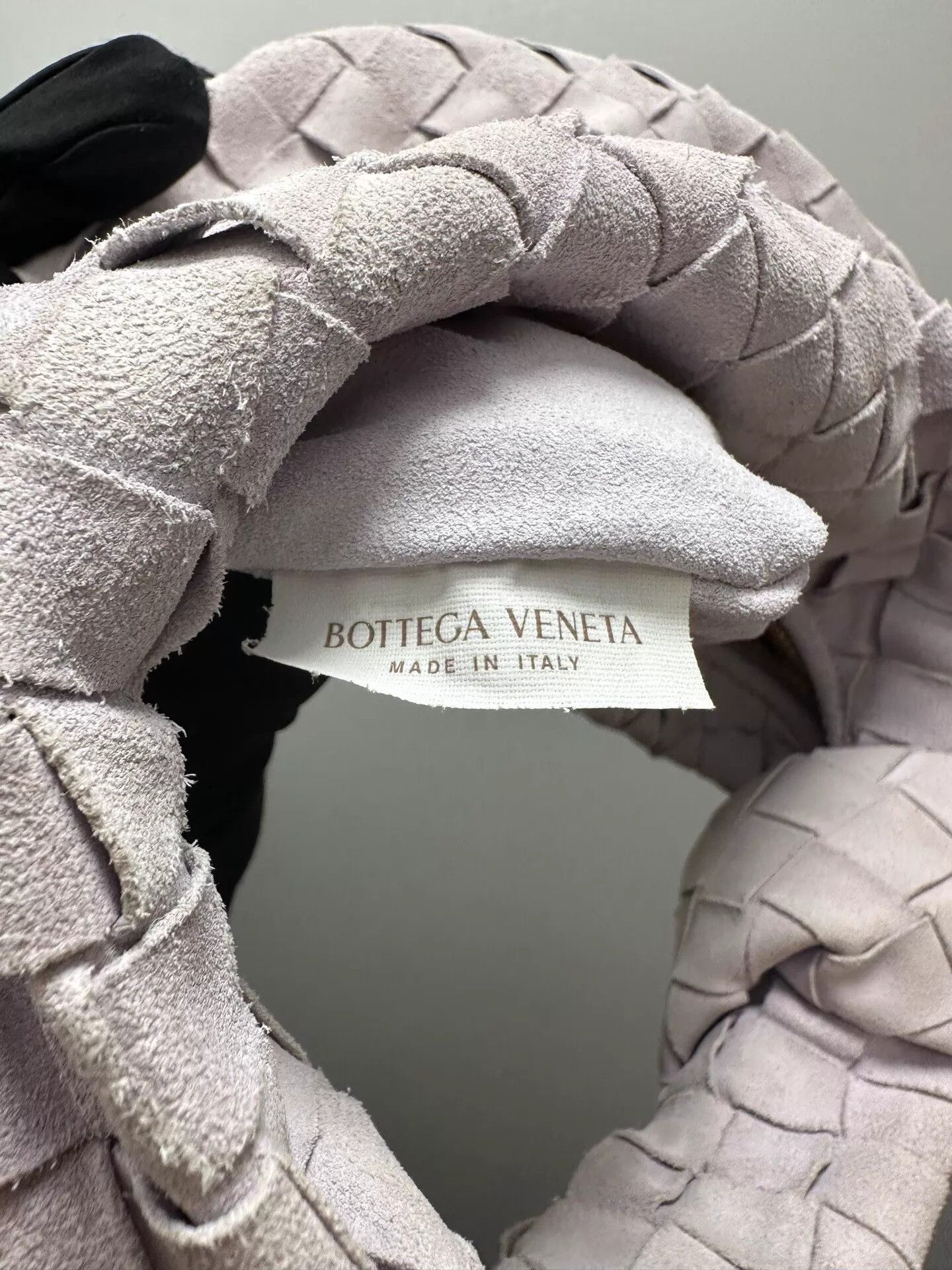 Bottega Veneta BV Mini Jodie Pale Pink Suede Woven Dumpling 23cm Size ONE SIZE - 7 Thumbnail