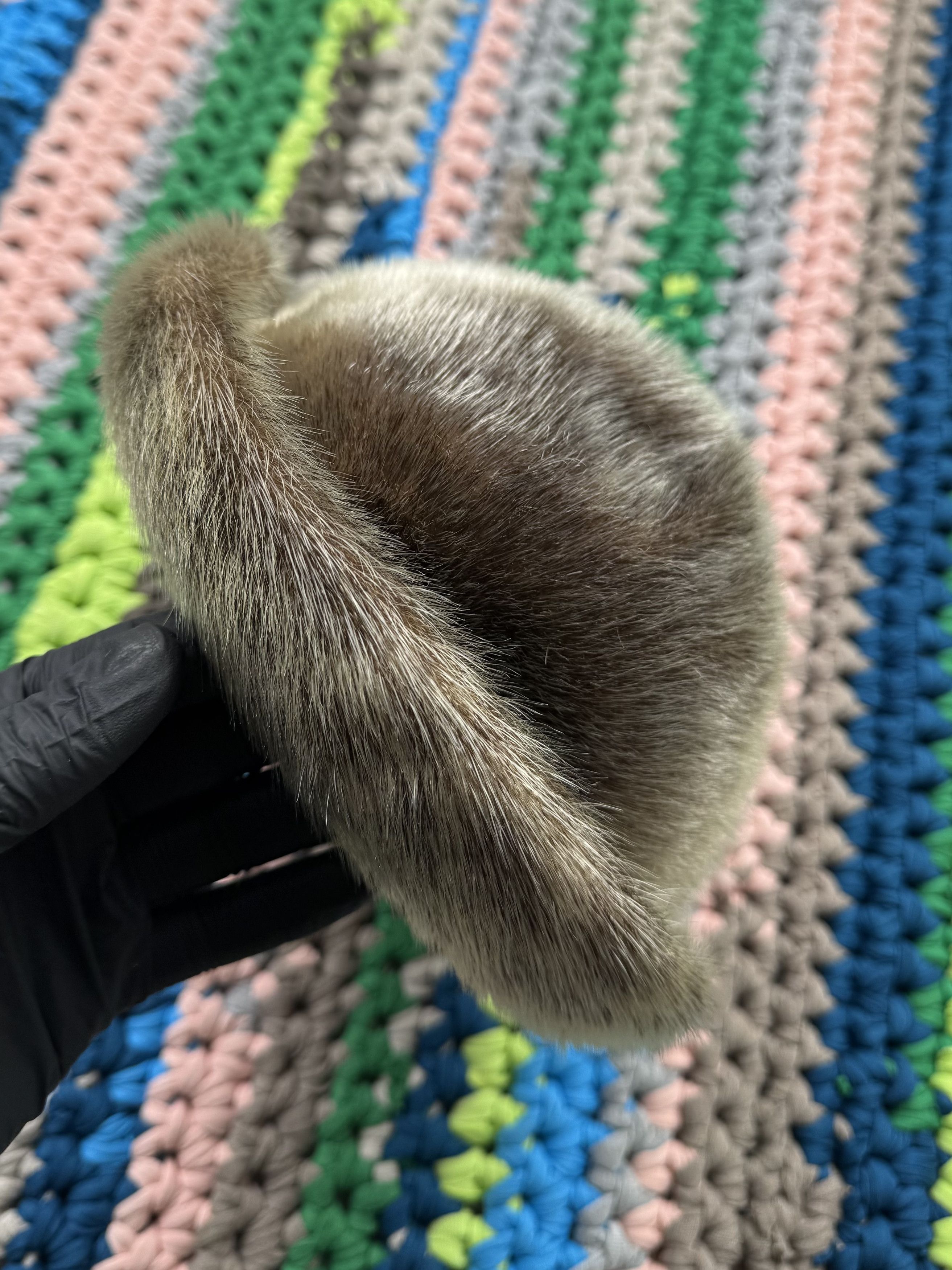 Japanese Brand Vintage Real Fur Hat (D15) Size ONE SIZE - 3 Thumbnail