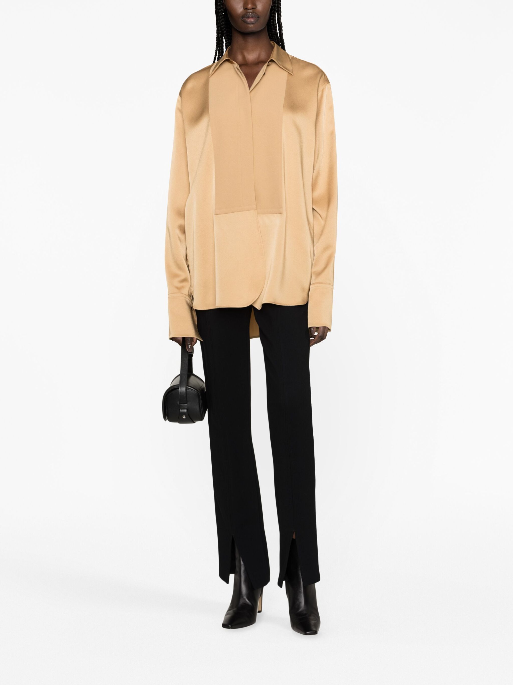 Jil Sander o1loc1c1124 Shirt in Light Brown Size M / US 6-8 / IT 42-44 - 2 Thumbnail