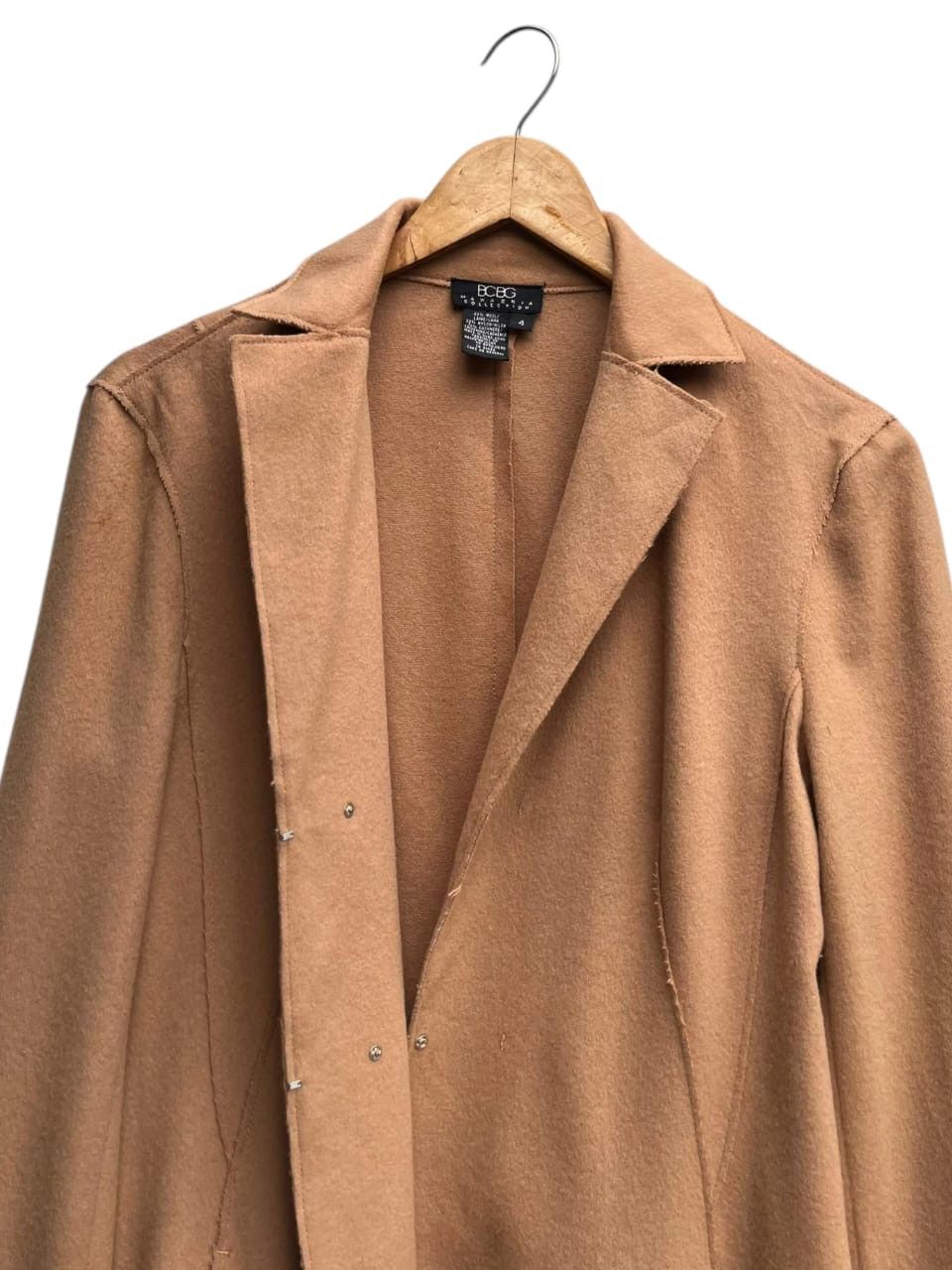 Bcbgmaxazria BCBG Maxazria Collection Cashmere Wool Longline Jacket Size S / US 4 / IT 40 - 8 Thumbnail